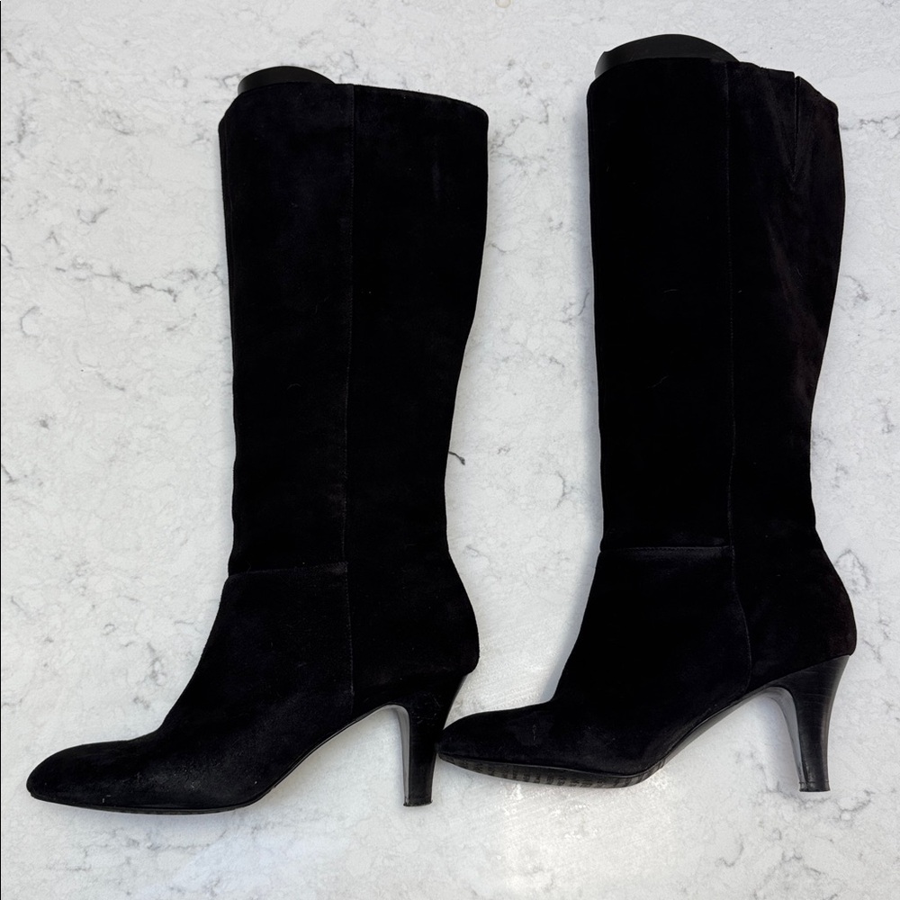 Banana Republic Black Suede Tall Boots